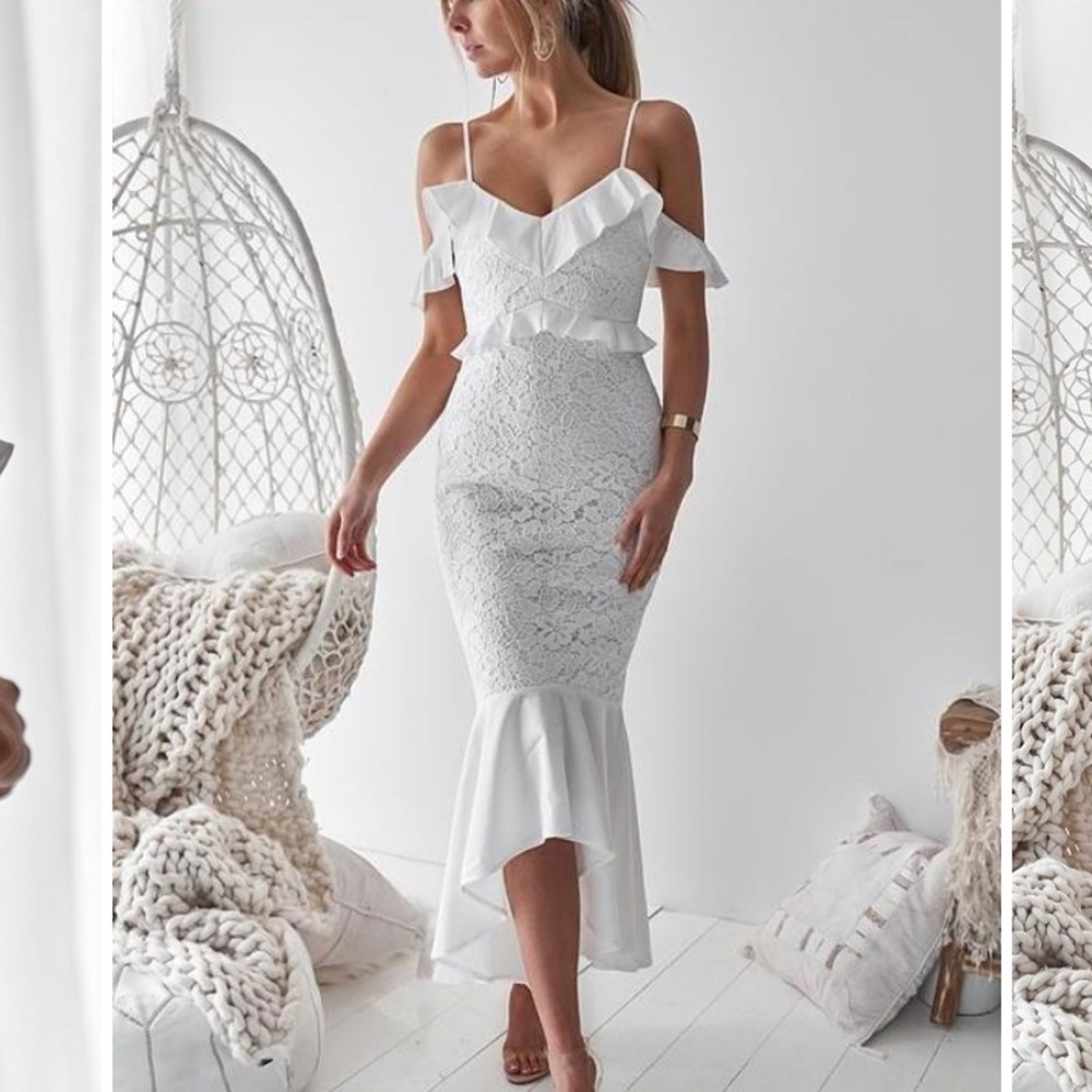 Jaus Clothing Taylor White Dress